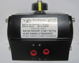 TruTorq Spring Return Pneumatic Valve Actuator TSR-4-F04-4 4 Type C Metric NNB