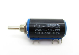 WXD3-13-2W 10K Ohm Rotary Multiturn Wirewound Potentiometer