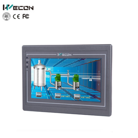 Wecon 7 inch 4 wire resistive touch screen hmi panel pc PI8070