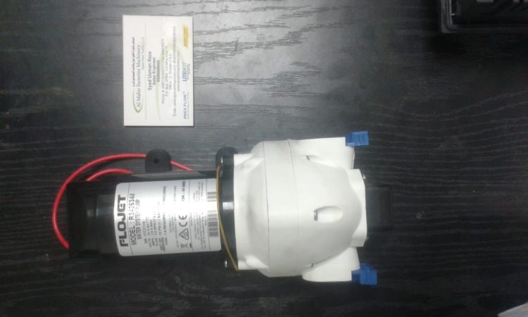 Flojet water system pump for laundry machine