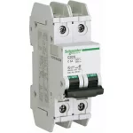 Circuit Breaker, 2 A, 120/240 V, 2, Miniature, Box Lug/Box Lug, 3.19 in.