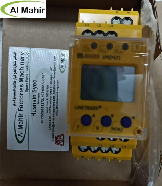 Bender LINETRAXX VMD421H-D-3 Voltage Monitoring Relay - al mahir factories machinery spare parts trading llc